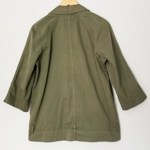 Current Elliott The Infantry Jacket Army Olive Green Utility Double Breasted XS - Picture 8 of 16